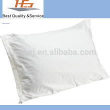 Funda de almohada al por mayor blanca llana funda de almohada con cremallera